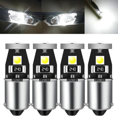 10x 6V BA9S LED Bulbs – T4W T11 233 – 6000K Cold White For Interior Dome Map Lights (2835 SMD)-584997