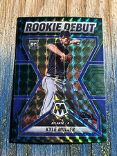 2022 PANINI MOSAIC ROOKIE DEBUT GREEN PARALLEL #RD-17 KYLE MULLER ATLANTA BRAVES