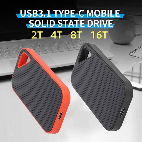 High Speed SSD 12TB Portable Hard Disk USB3.1 Hard Drive Type-C Solid Disk 128TB - Afbeelding 2 van 23