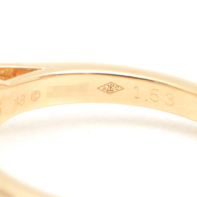 Cartier solitaire Rings Diamond Yellow Gold Au750 K18 P0018588 | eBay