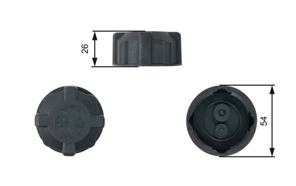 Gates RC202 Deckel F. AusgleichsbehäLter FüR Alfa Romeo Austin Autobianchi-image