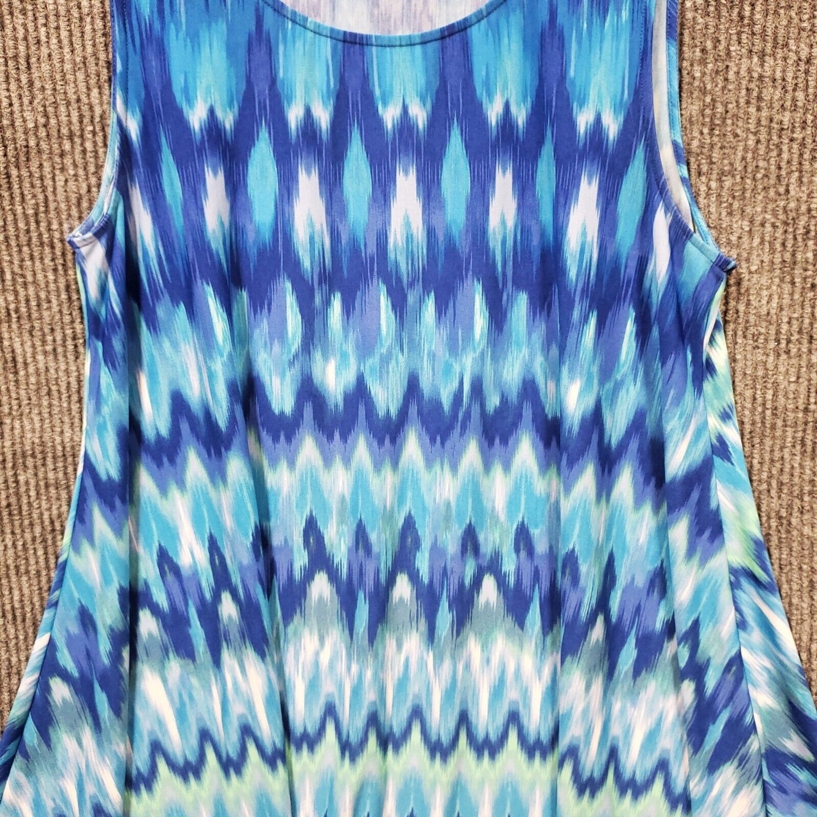 **db Dress Barn Shift Dress Multicolor Blue Womens 1X eBay