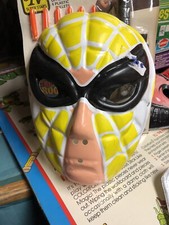 Máscara de disfraz de halloween supervillano spiderman escorpión casi nueva+ muy rara vacuform