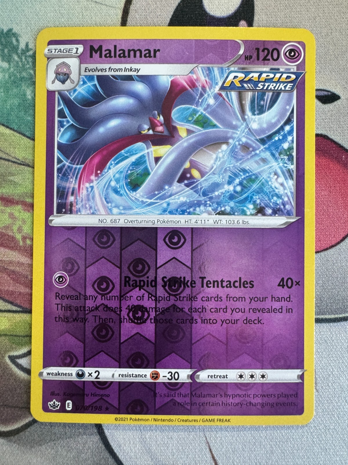 Malamar Reverse Holo English Pokemon TCG BKBX615