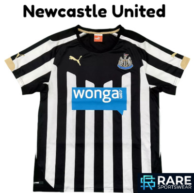 Newcastle UTD 2014-15 HEIM FUSSBALLTRIKOT KLEIN ERWACHSENE (V GUT) PUMA CODE 745993