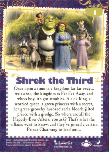 2007 Shrek the Third Movie Trading Card #s 1-72 - You Pick - FREE SHIP - Picture 11 of 75