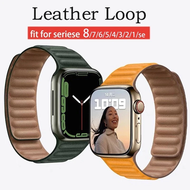 FineWoven & Leather Link for Apple Watch Band Magnetic Loop Series Ultra 9  8 7 6