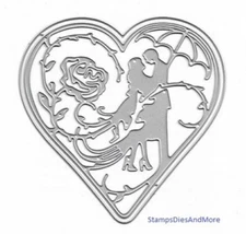 BRIDE & GROOM Wedding Metal Cutting Die Announcements Invitations Card Making