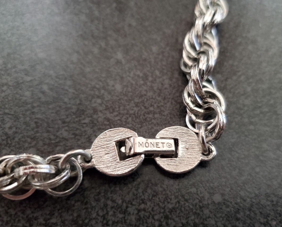 Monet Silver-tone Chunky Rope Chain Necklace 24