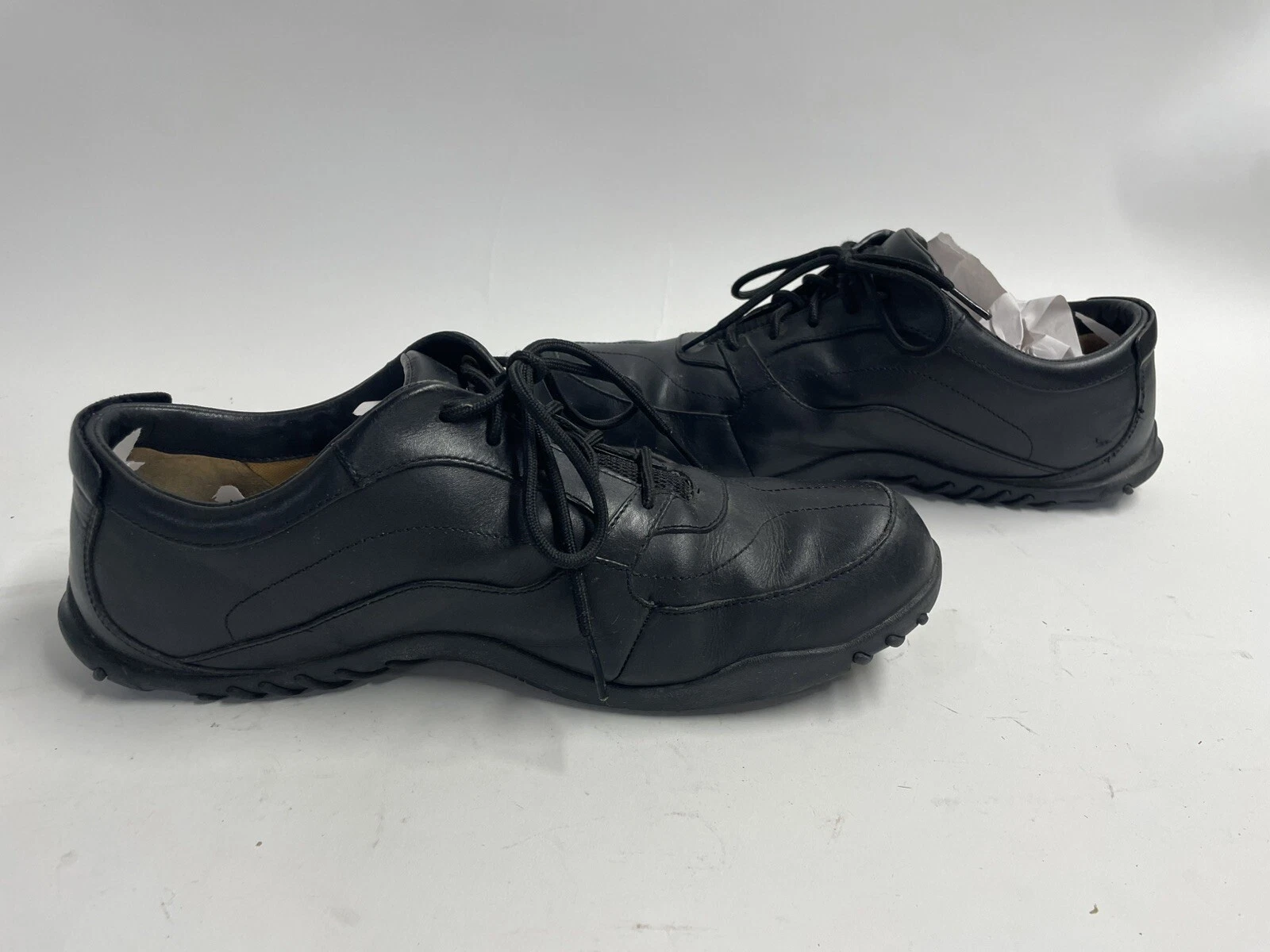 Sneakers uomo Timberland Martlar T Toe pelle nera Oxford stringate taglia 10 5 M