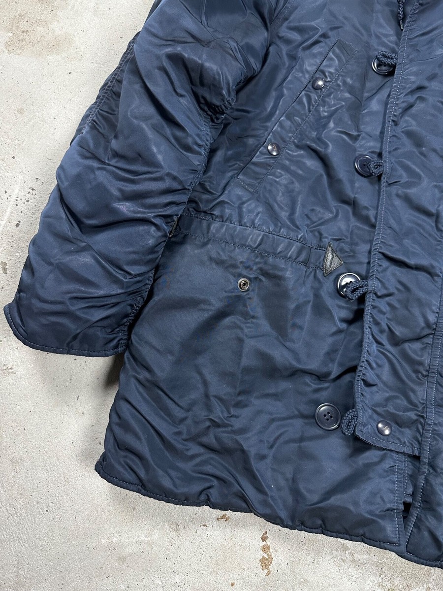 Vintage Y2K Alpha Industries Parka N-3B N Navy Jacket Army | eBay