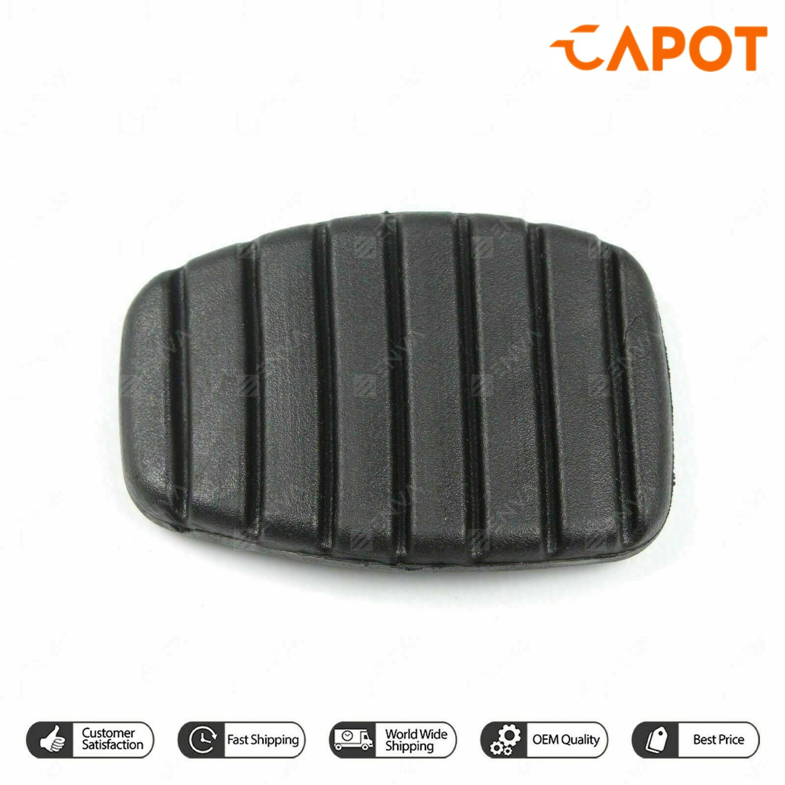Couvre-pédale d’embrayage en caoutchouc noir pour Renault Modus - 7700416724