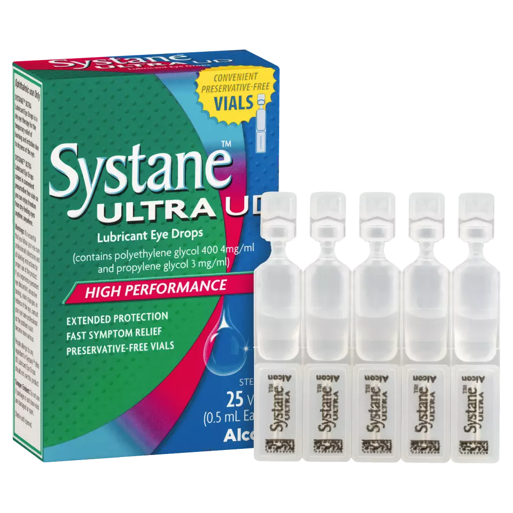 Systane Ultra UD Lubricant Eye Drops 25 x 0.5mL Sterile Preservative Free Vials