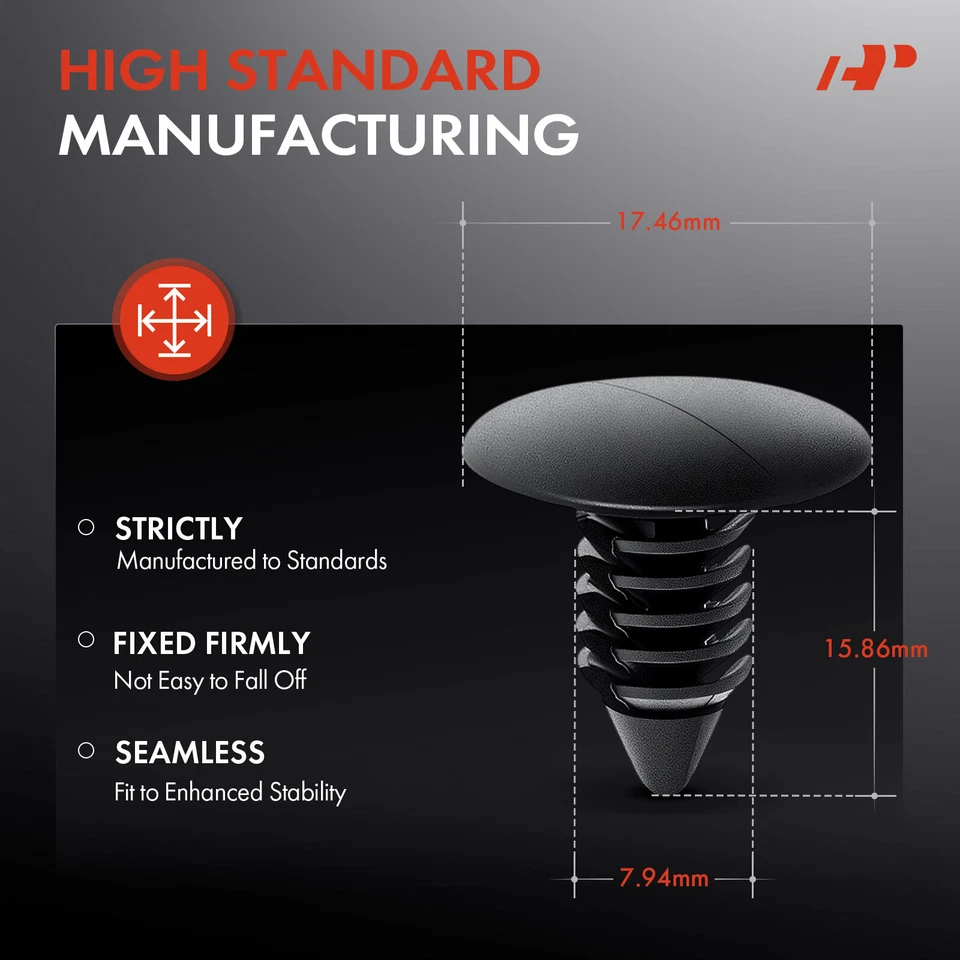 A-Premium 20 piezas 7,94 mm guardabarros parachoques protector retenedor clips cabeza única para Chevy Foto 3 de 4