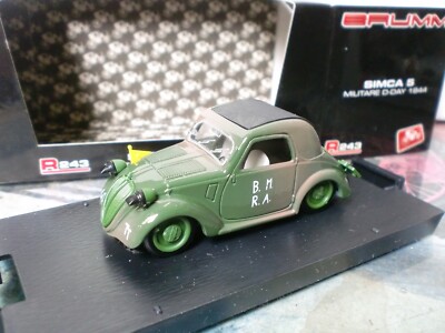 BRUMM 1/43 - SIMCA 5 MILITARY D-DAY 1944 - R 243 | eBay