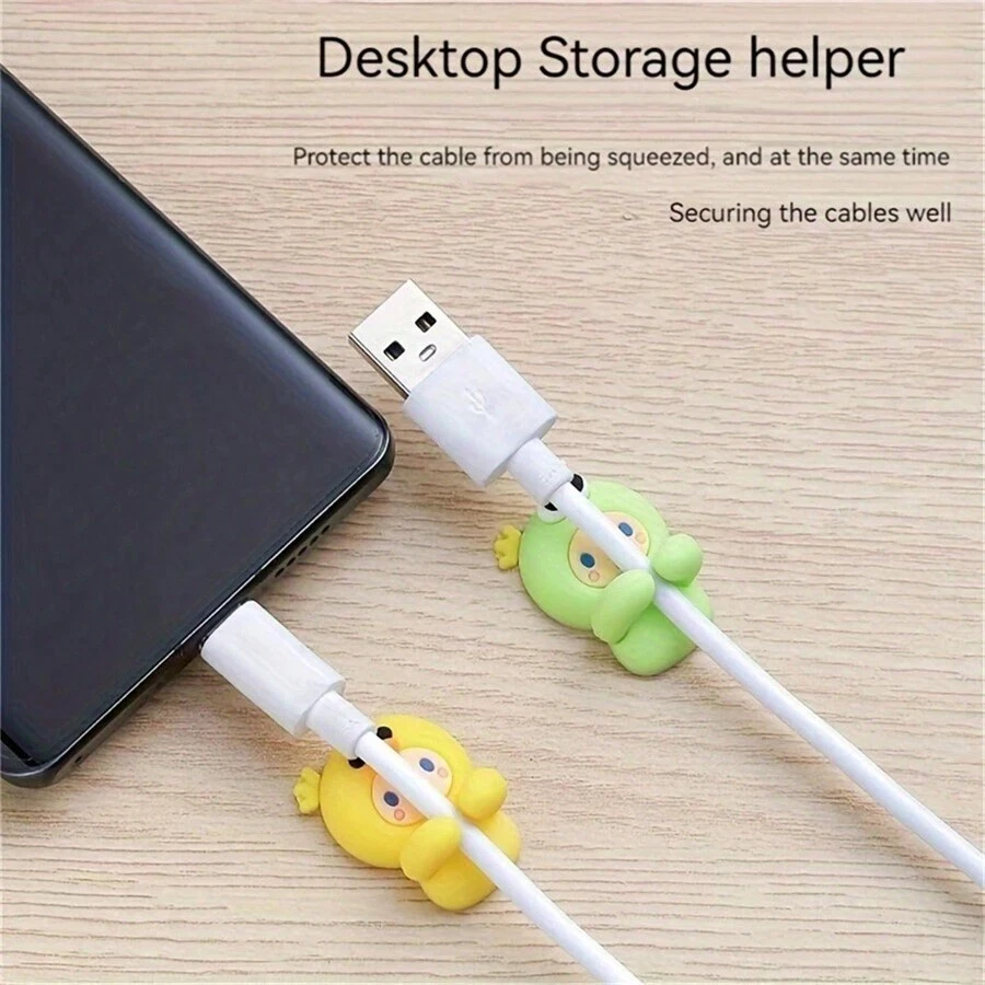 Cute Punch-Free Cable Clips Cord Organizer Cable Management Desk Organizer 2pcs - Image 4 of 4