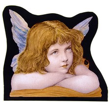 Angel stained glass fragment, stained glass, angel suncatcher, Christmas, cherub