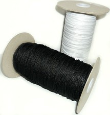 2MM SYNTHETIC PIPING CORD, AVAILABLE IN BLACK OR WHITE  DIFFERENT LENGTHS