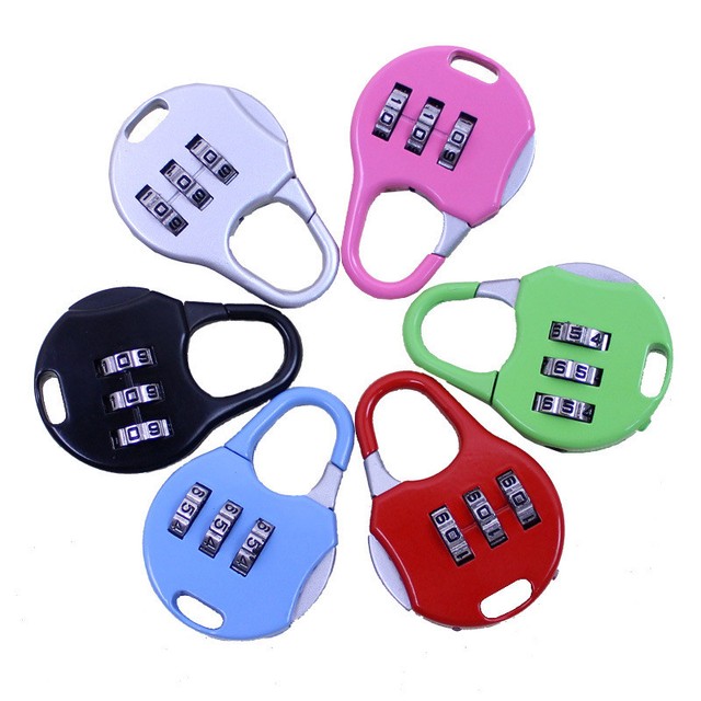 New Resettable 3 Digit Combination Lock Travel Luggage Suitcase Code