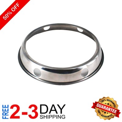 Stainless Steel Wok Ring: 7¾'' & 9¾'' Reversible for Enhanced Stability