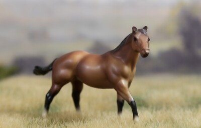 Breyer Stablemate G1 1998 Vintage Sears Holiday QH Stallion Bay Snowflake LE
