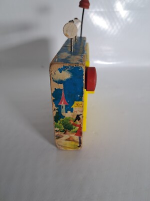 1960s Fisher Price TV-Radio Farmer in the Dell Music Box #166 Made