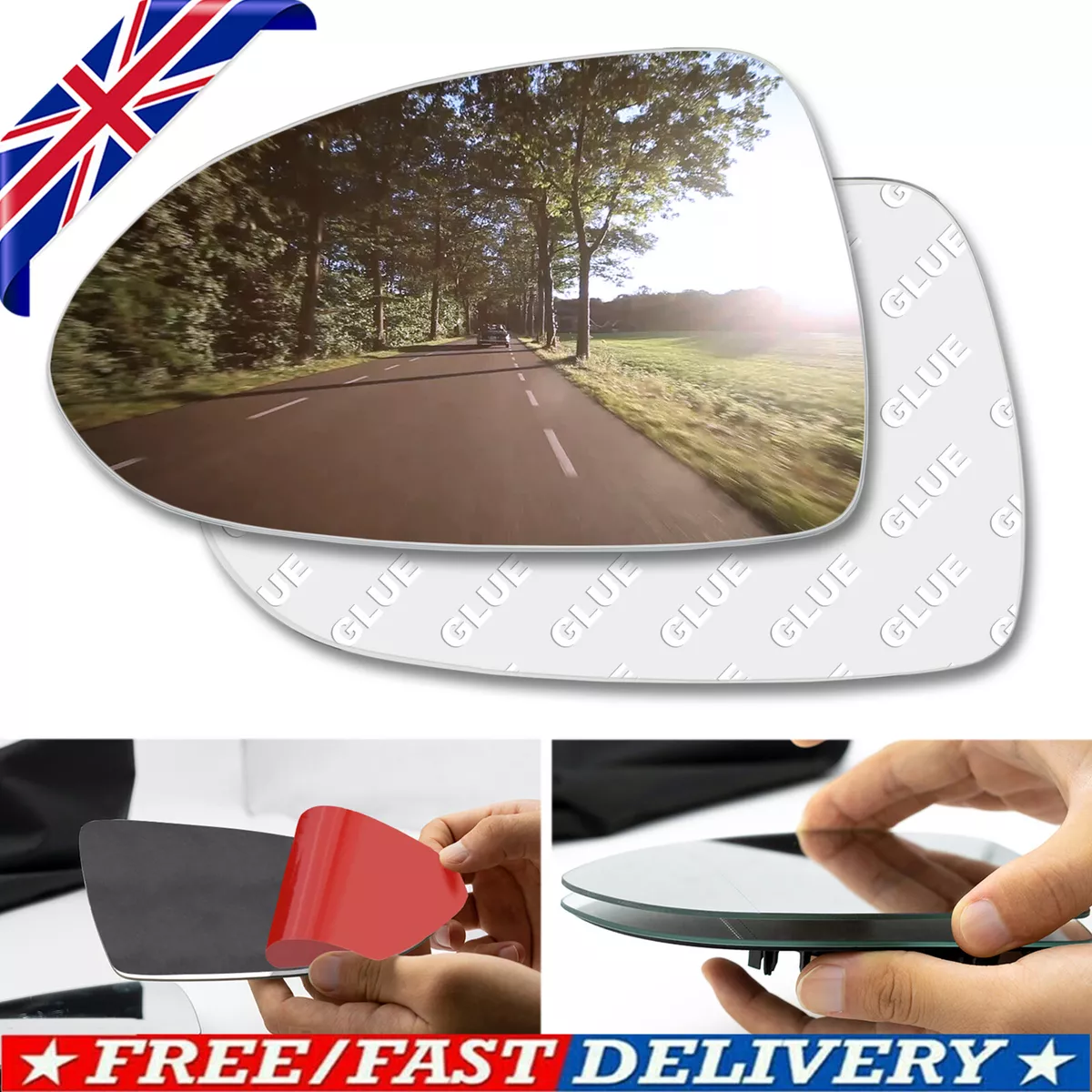 Wing mirror 2024 sticky pads