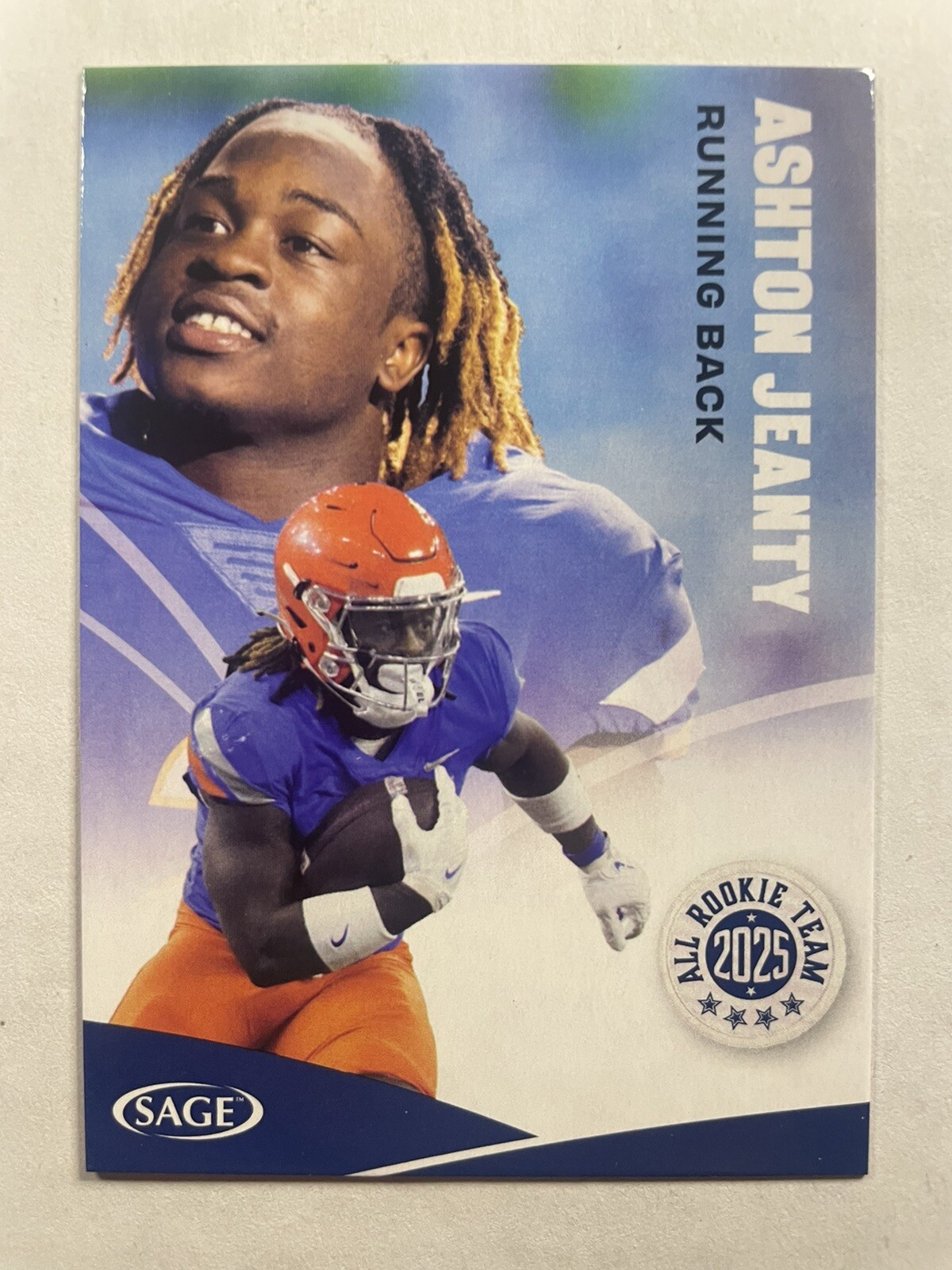 2025 Sage High Series Ashton Jeanty RC All Rookie Team Blue #162 Raiders Rookie Card