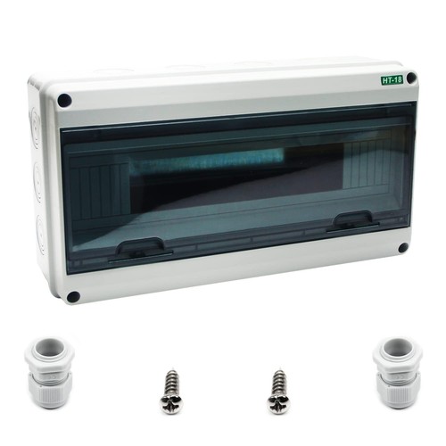 Fielect Circuit Breaker Box 18 Way Power Distribution Box IP65