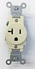 Leviton 15A 250V Commercial Single Outlet Receptacle NEMA 6-15R NEW Ivory c
