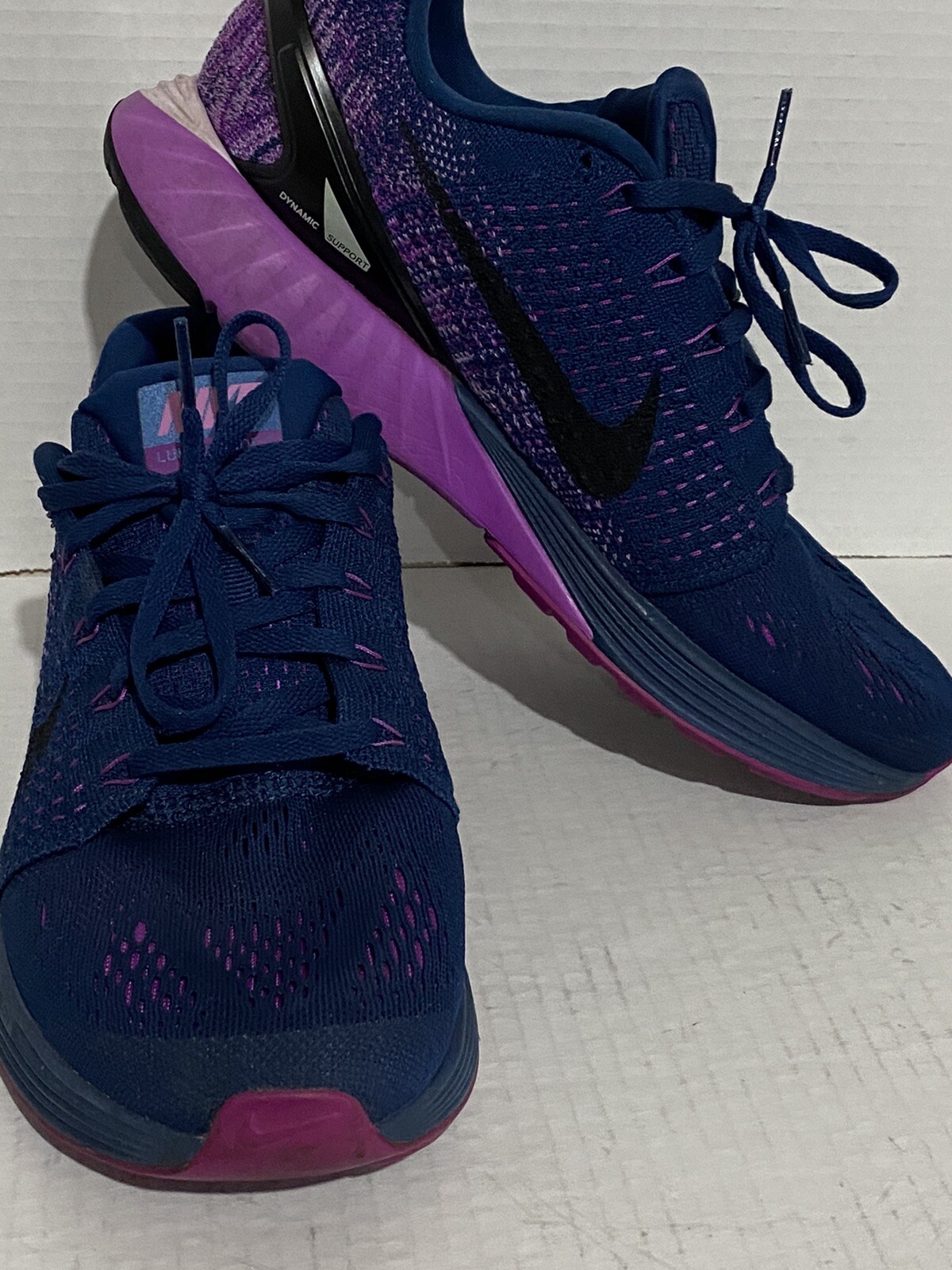 Nike Lunarglide Flyknit Blue/Purple Women's Athletic Training