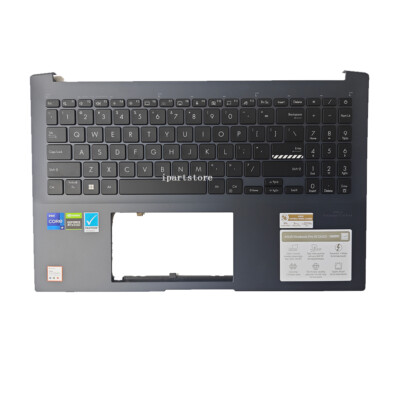 New For ASUS Pro15 OLED K6502Z X1503Z 2023 Blue Upper Palmrest Keyboard Cover