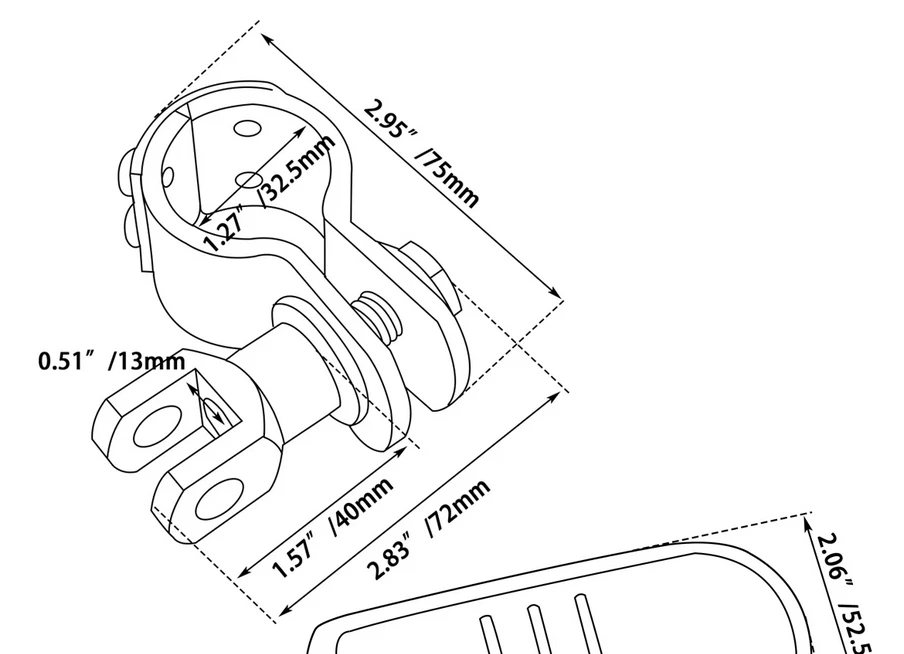 Par de estriberas cromadas para carretera para motocicleta Yamaha V Star 1300 1000 950 650 250 Foto 4 de 4