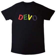 RARE Devo Logo Black Cotton T-Shirt All size S-345XL Gift Friends 4HRT43