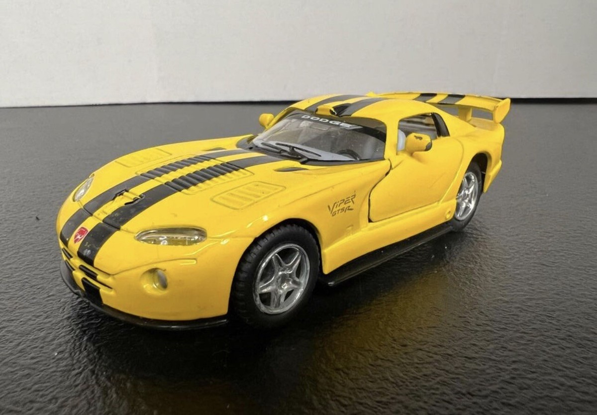 2012 Chrysler Dodge Viper Yellow Stripe Kinsmart Diecast Toy