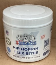 Soft Chews Flex Bites 3beags Hip Hoppin 160 Natural Organic 12oz Peanut Butter