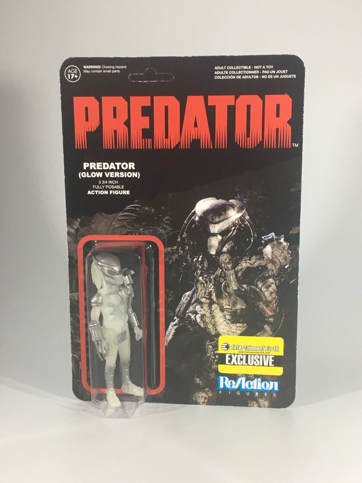 2013 Funko x Super7 ReAction Predator: Glow Version Action Figure (EE Exclusive)