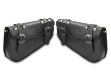 Satteltaschen Paar für Chopper / Custombike Slim Arizona schwarz CB40221