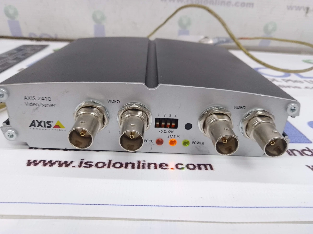 Axis 0185 001 04 Channel Network Video Server AXIS 241Q Axis Communication