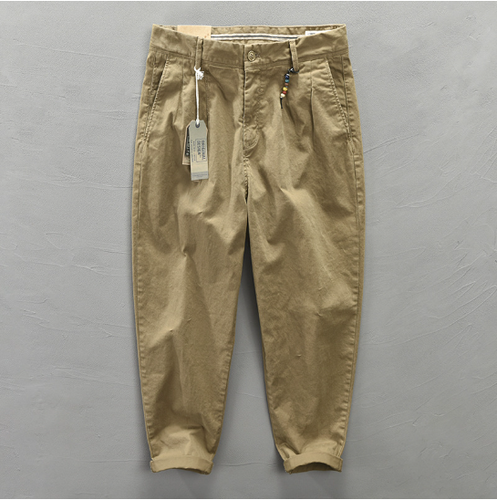 Hot Mens Cotton Pencil Pants Cargo Trousers Loose Baggy Hip Hop Casual Autumn