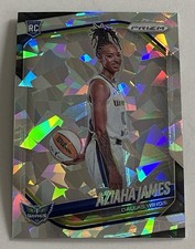 2025 Panini - WNBA Prizm Aziaha James Silver Cracked Ice Prizm RC Variation #141