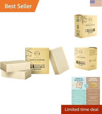 Sustainable Handmade Soap Trio - Unscented, Cruelty-Free, Perfect for Gifting