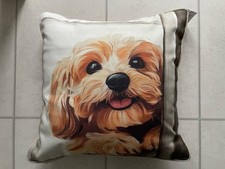 Next Charlie Cockapoo Printed Cushion 43x43cm - BNWT