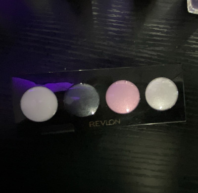 Revlon Shimmer Eye Shadow Palette Lot White Gray Pink Light Blue Brown
