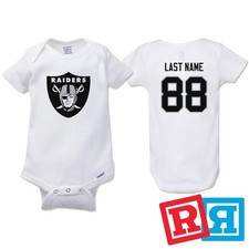 Personalized Las Vegas Raiders Gerber Baby Onesie&reg; Cotton Custom Bodysuit