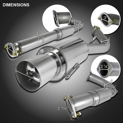 Fits 1995-1999 Mitsubishi Eclipse GST 2.0L Turbo N1 Muffler