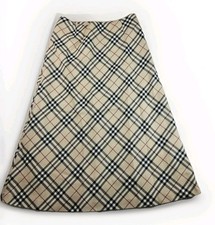 Gonna donna Burberry foderata Nova a quadri taglia 38