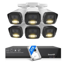 8CH NVR 5MP PoE Security Camera System Home CCTV Surveillance Outdoor 2TB HDD