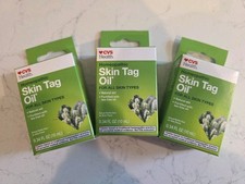 CVS Skin Tag Oil Natural w/ Tea Tree Oil 0.34oz Lot of 3 New Sealed