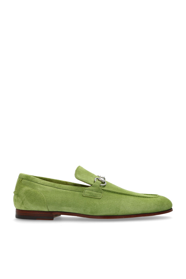 Gucci - Men - Suede shoes type loafers - Green 227490₽